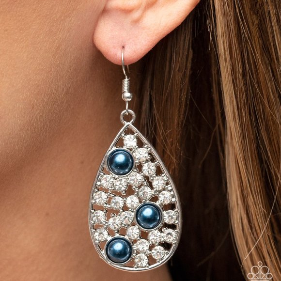 paparazzi Jewelry - Bauble Burst - Blue Earrings